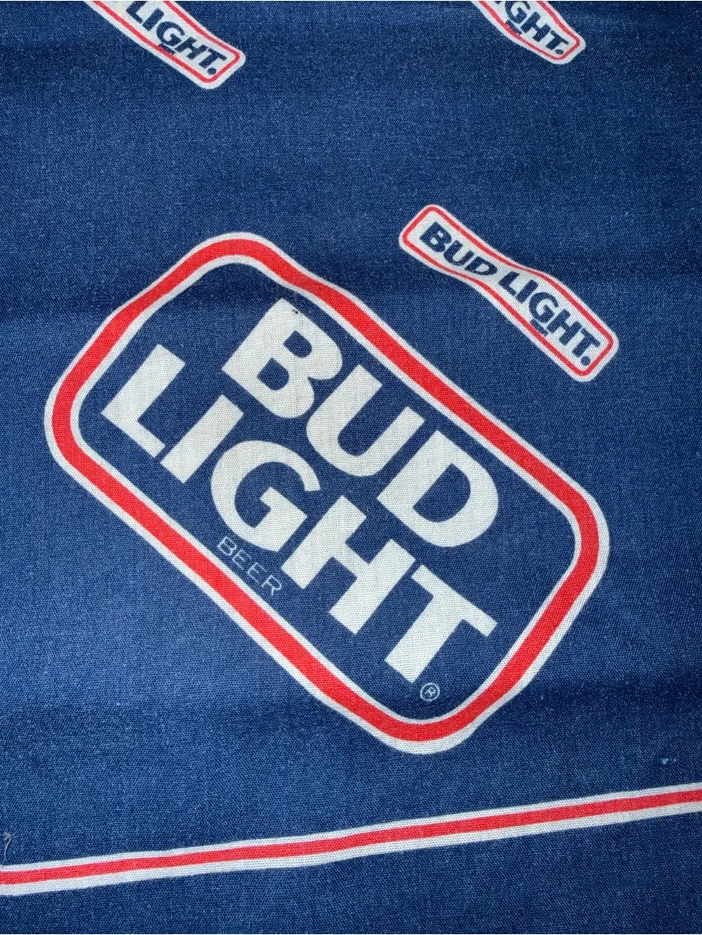 Vintage 80’s Bud Light bandanna